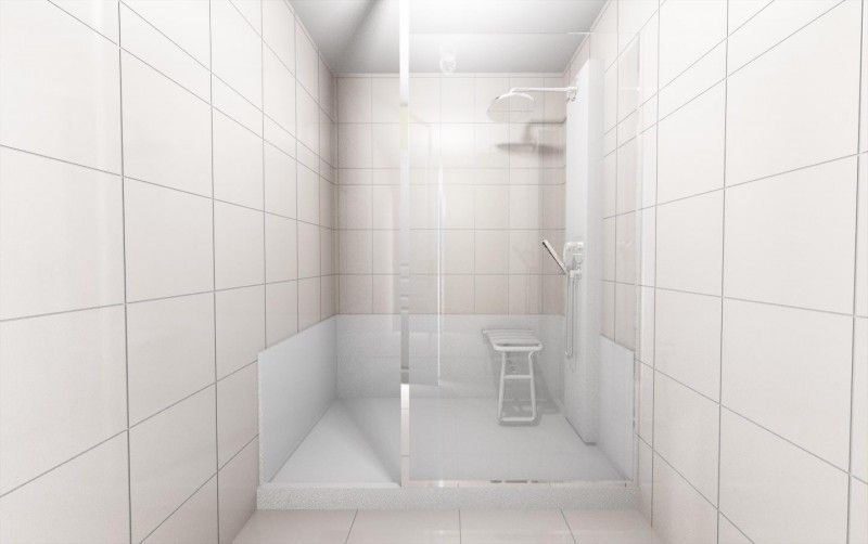 Remplacement de baignoire par une douche Lyon Pertosa Design Douche@dom