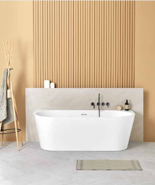 Baignoire semi ilot TRENTO 170x80 cm 
