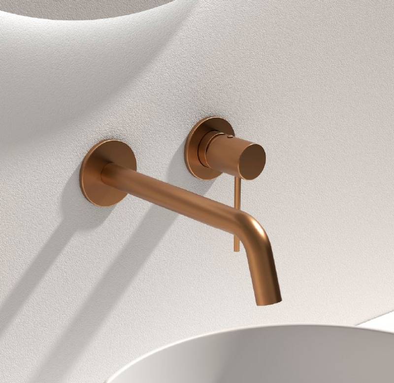 Robinetterie encastrée lavabo Cuivre Ozé ottofond Lyon